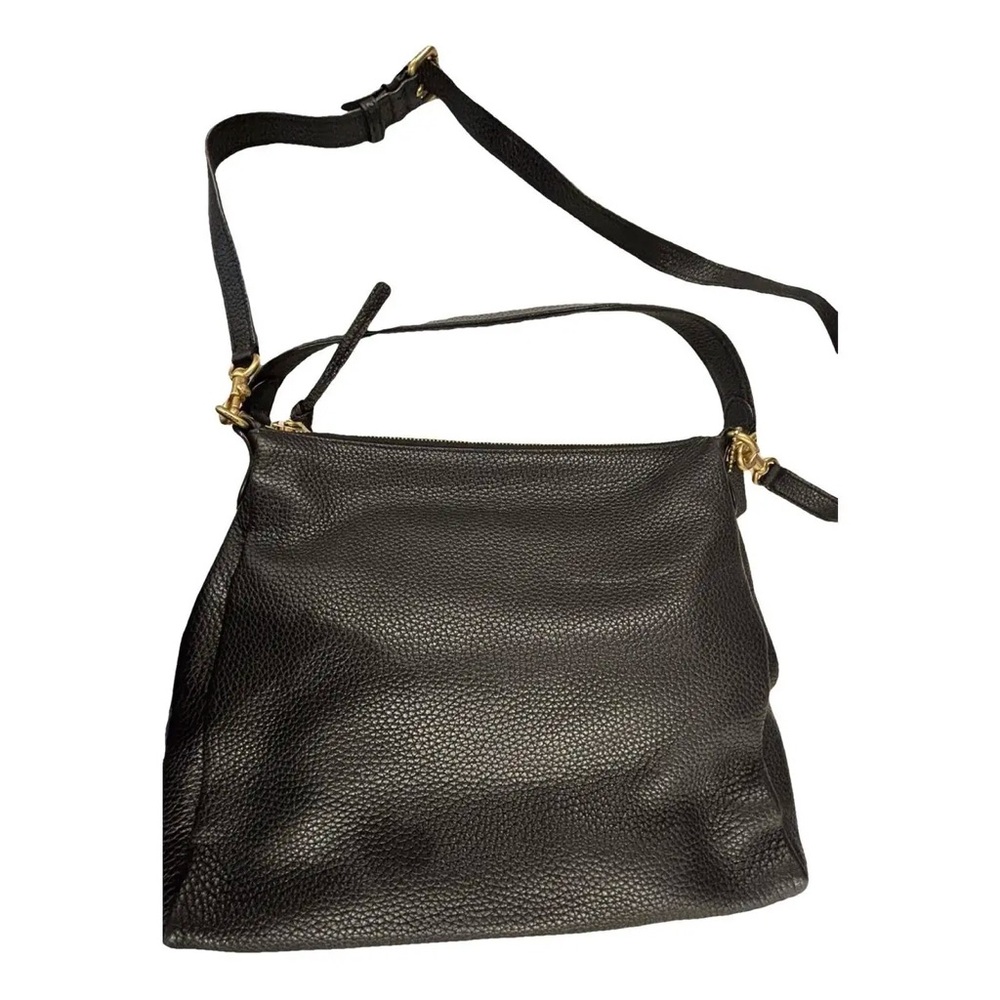 Coach Black Leather Shoulder Bag medium